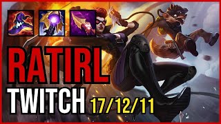 RATIRL - TWITCH vs RENGAR ADC - NA Challenger - Patch 11.3