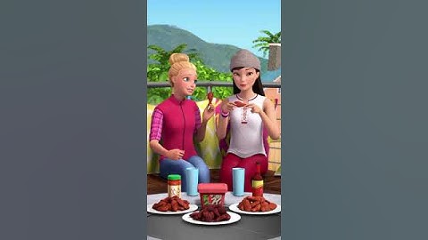 AAPI Heritage Month | Barbie Hot Wings Challenge with Renee! 🔥| Barbie #shorts