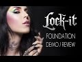 KAT VON D LOCK-IT  FOUNDATION DEMO/REVIEW IN 4K!