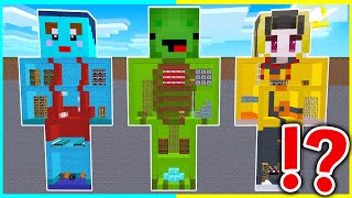 ⭐初心者 vs プロ 地下セキュリティハウス作り対決【まいくら/マインクラフト】