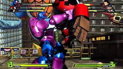 Marvel Vs. Capcom 3 - SENTINEL Gameplay