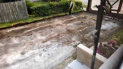 Driveway resurfacing time lapse.