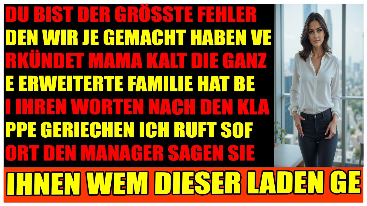 Mama nannte mich den größten Fehler  bis ich mein eigenes Restaurant zeigte