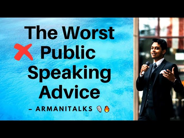The Worst Public Speaking Advice To Avoid