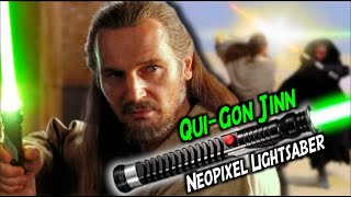 New! Qui-Gon Jinn's Neopixel Lightsaber is Screen Accurate! (Artsabers)