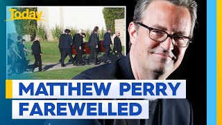 Family, loved ones, and 'Friends' stars farewell Matthew Perry | Today Show Australia