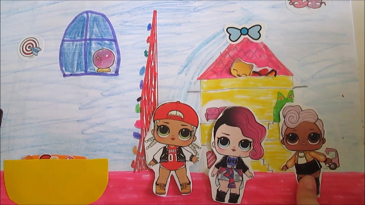 Бумажный Дом Для Кукол Лол фото 22