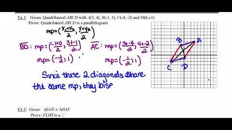 Proving Parallelograms