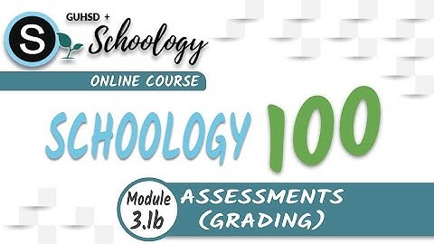 SGY 100: Module 3b (Lesson 1) - Grading Assessments
