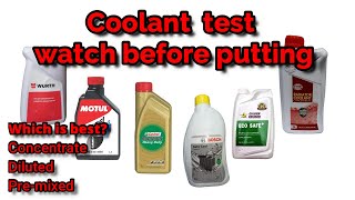 Coolant Test, which coolant is best for your car