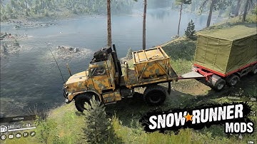 MTVR 4x4 driving offroad - SnowRunner Mods