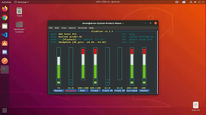 Fix Front Panel Audio In Ubuntu