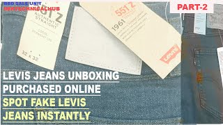 Spot Fake Levi's Jeans Instantly | LEVI'S® Jeans unboxing online purchased  @imktechnicalhub​ - YouTube