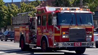 Seattle Fire Department-Engine 18, AMR Responding!