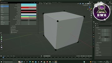 Blender 3.3 tutorial Changing Vertex Size, Color. Wireframe, Changing Grid Color. Factory Settings