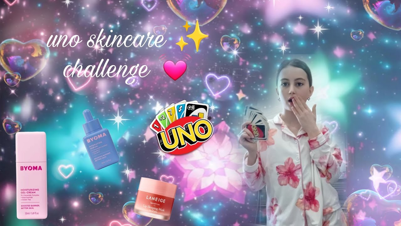 Uno skincare challenge ✨️ 😌 🤪 