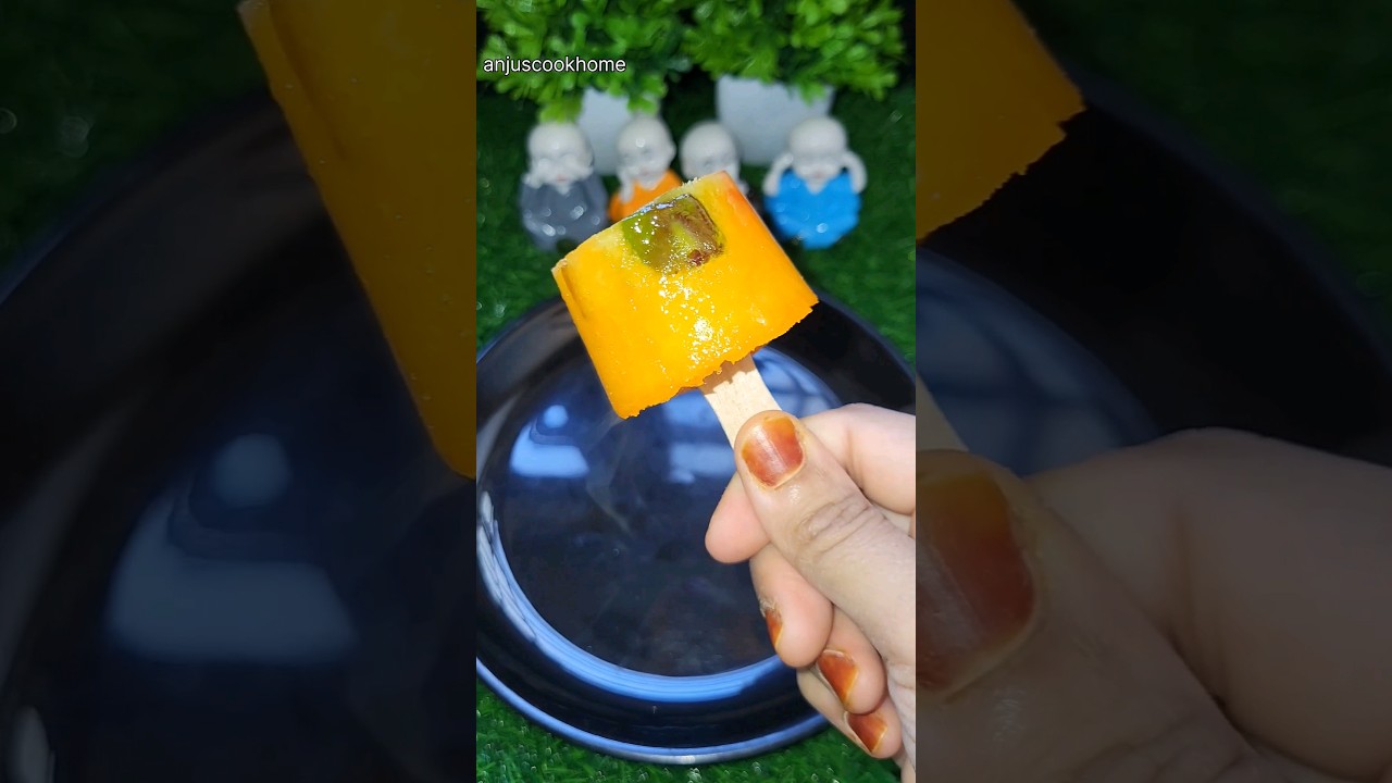 Jelly with fanta icecream 