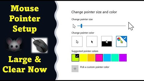 How to make your Mouse Pointer Large and more visible in Windows 10