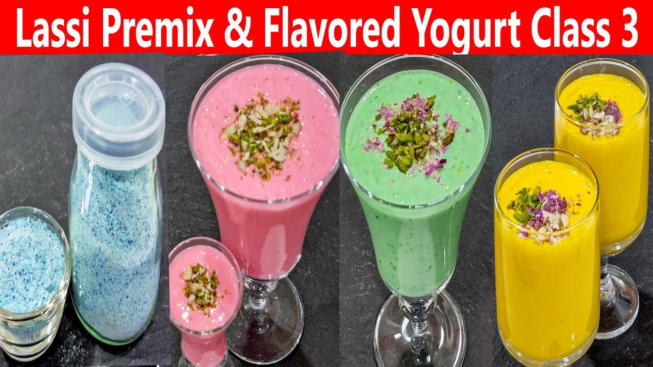 Lassi Premix & Flavored Yogurt Free Class 3 | Manisha Bharani Kitchen ...