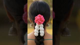what a Woolen Gajra – soft, colourful &amp; evergreen 💐🧶 Really? @WoolVastra #hairstyle #diy