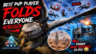 Everyone Got FOLDED😈 Griffin PvP & Base Defence! - ARK ASA Official PvP