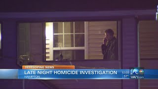 Hampton police investigating late-night homicide