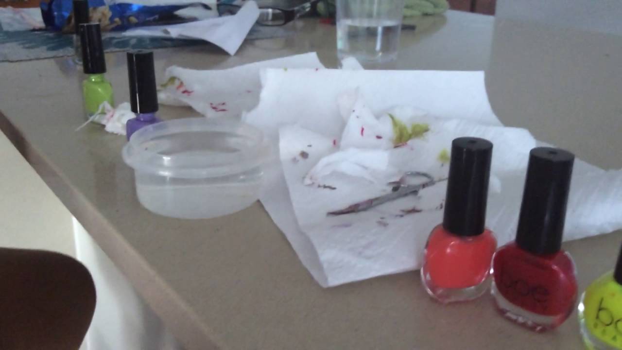 Our nail polish disaster