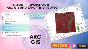 Layout preparation in Arc GIS and exporting in JPEG   I #arcgis #gis #remotework