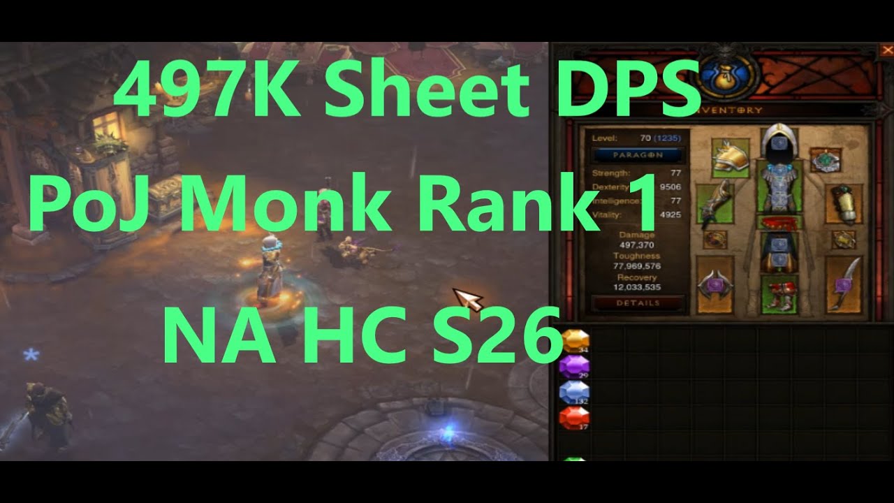 GR 114 || 497K DPS PoJ Monk