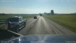 BigRigTravels LIVE | Belvidere to Woodstock, IL (8/17/22 8:03 AM CDT)