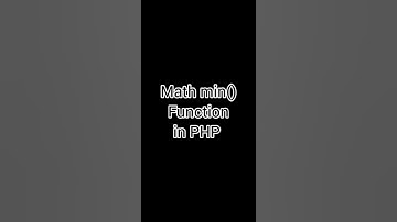 Math min() function in PHP 👍#php#basicofcoding #coding#like#min#math#function @basicofcoding8658