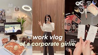 work vlog 👜✨| productive 9-5 corporate life, work-life balance corporate girlie vlog, weyatoons