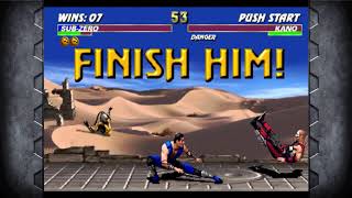 Ultimate Mortal Kombat 3 XBOX 360 (MKAK) - Sub-Zero Playthrough