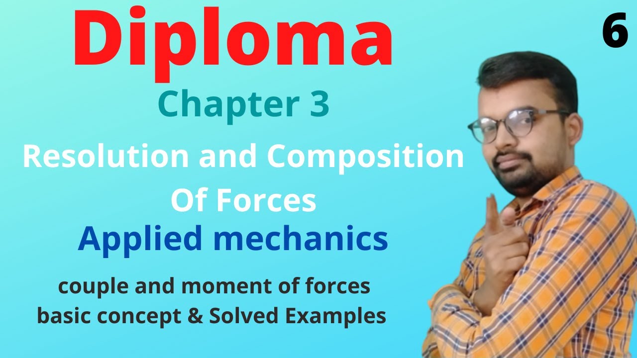 Resolution and composition of forces | Applied mechanics | chapter 3 ...