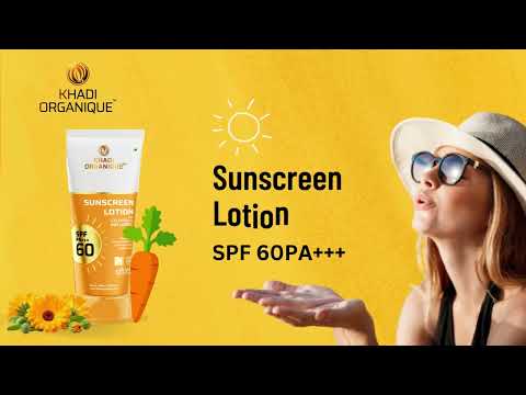 Perfect sunscreen lotion for your skin in harsh summer season -  SPF 60 Khadi Organique - video from Khadi Organique