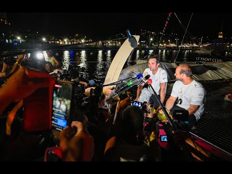 REPLAY | Arrivée au ponton de Primonial, les vainqueurs Oceann Fifty de la Transat Jacques Vabre ! (Transat Jacques Vabre Normandie Le Havre)
