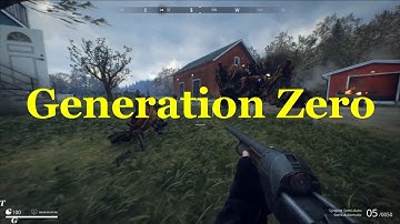 Generation Zero - Combat Fighting against 12 Machines No Commentary