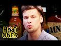 Theo von fights the dark arts while eating spicy wings  hot ones