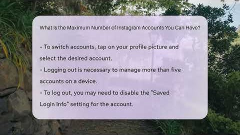 What Is the Maximum Number of Instagram Accounts You Can Have? - Everyday-Networking