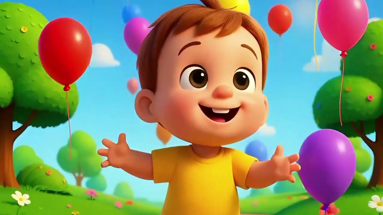 Learn Colors with Colorful Balloons 🎈 | Kids Songs for Toddlers | Preschool Learning