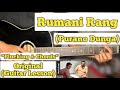 Rumani rang  purano dunga  guitar lesson  plucking  chords 