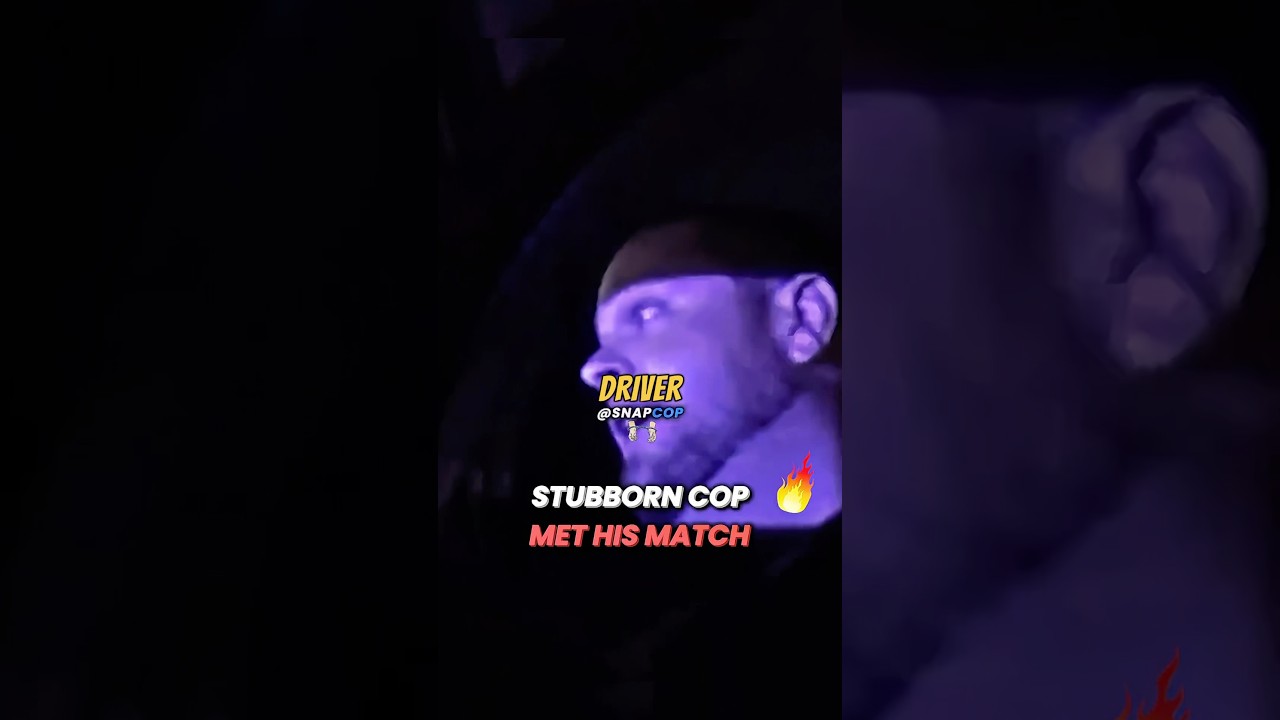 Настойчивый полицейский попытался злоупотребить своей властью и встретил достойного противника.
