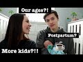 Teen parents Q&A ll Spilling the TEA ll More kids? Our real age? Postpartum?