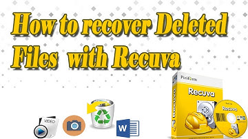 How to recover deleted files with recuva