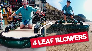 I Turned A Bunch Of Leaf Blowers Into An Actual Hoverboard