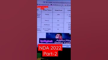 NDA 2022 online form UPSC exam #pawarmponline#nda#nda2021agelimit