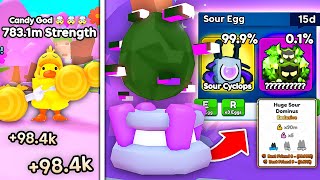 The NEW Easter World Zone has CRAZY OP Pets for Free in Arm Wrestling Simulator!