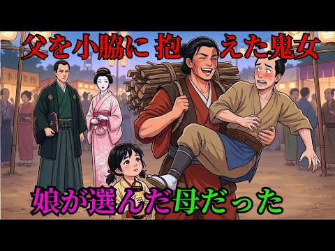 深川の朝市で六つの娘が「お父ちゃんのお嫁さんに」と頼んだ鬼鹿…赤い灯籠が照らした本当の鬼に町中が震えた｜民話｜江戸時代｜江戸朗読｜昔話｜歴史｜