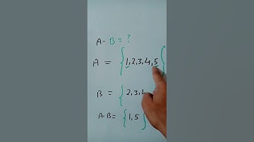 difference of two sets A-B# shorts
