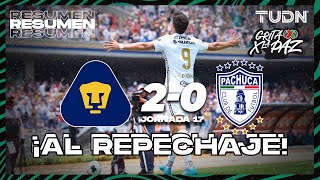 Resumen y goles | Pumas 2-0 Pachuca | Grita México C22 J-17 | TUDN
